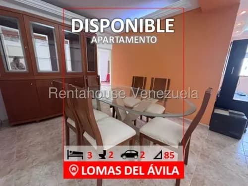 Lomas Del Avila, 3 Habitaciones, 2 Baños, 2 Estacionamientos, Piso 5, 85 Mts2 Construcción
