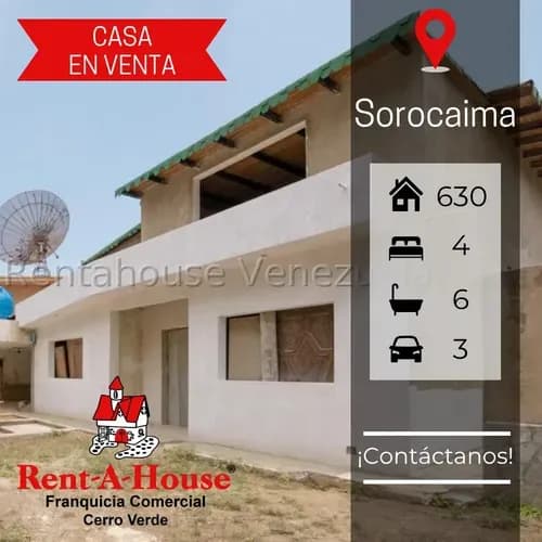 En Venta Amplia Casa En Obra Gris Lista Para Remodelar Ubicada En Sorocaima #25-3675
