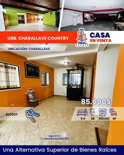 Casa De Dos Plantas En Venta Urb. Charallave Country