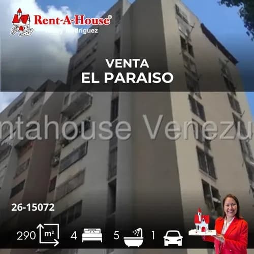Pent-house De 290m2m, Con Amplia Terraza En El Paraíso Mr 26-15072