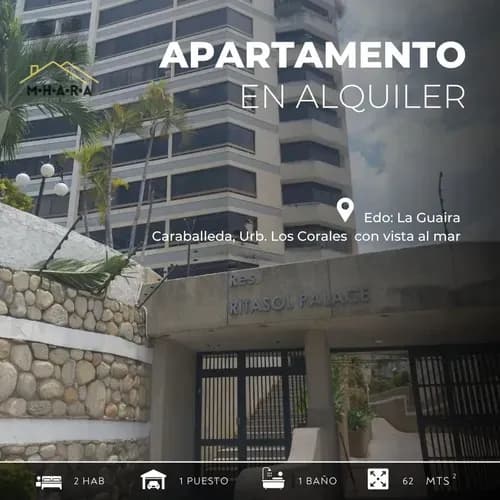 Apartamento En Alquiler En La Guaira Vista Al Mar En Los Corales