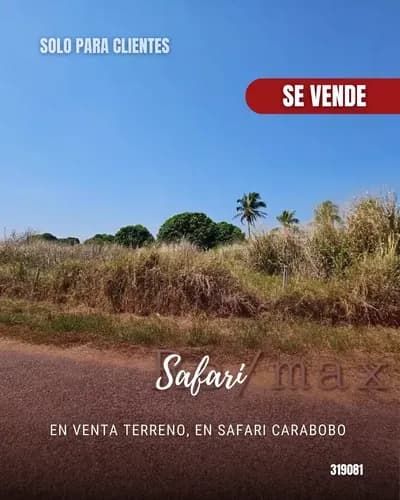 En Venta Terreno, En Safari Carabobo 319081