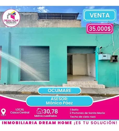 Local En Venta Casco Central - Ocumare Del Tuy