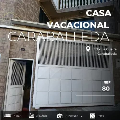 Casa Vacacional En Caraballeda Super Centrica