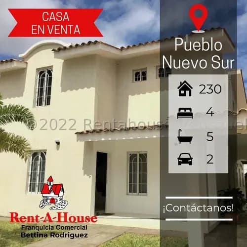 En Venta Exclusiva Y Hermosa Casa Remodelada En Pueblo Nuevo Sur Mls #23-12976 Cv