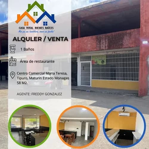 Se Alquila Y Se Vende Local Comercial En El C.c. Maria Teresa