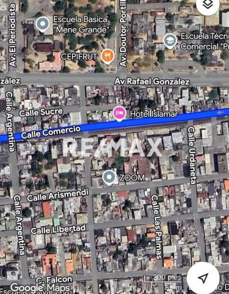 Terreno en Venta Calle comercio de Punto Fijo