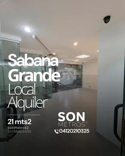 Local Alquiler Sabana Grande No Esta A Pie De Calle 21 Mts2. Sonmetros2 B-9qnx 1706