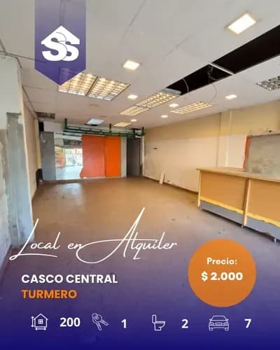 Código: C. V-002 Local Comercial En El Centro De Turmero. Área 200 M2, Estacionamiento Para Clientes.