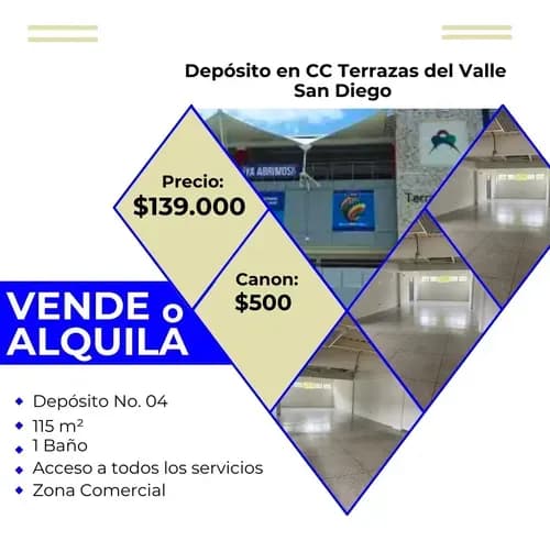 Fv Vende O Alquila Depósito Cc Terrazas Del Valle San Diego - No4