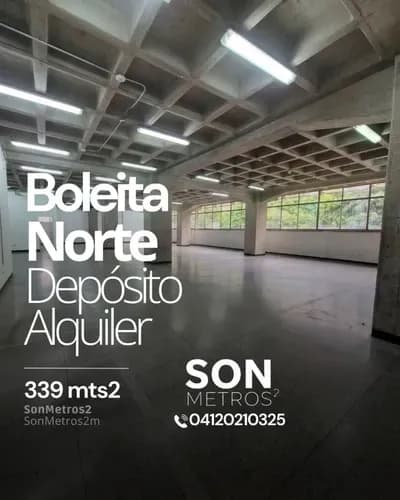 Piso Industrial Deposito Oficina Alquiler Boleita Norte 339 Mts2. Sonmetros2