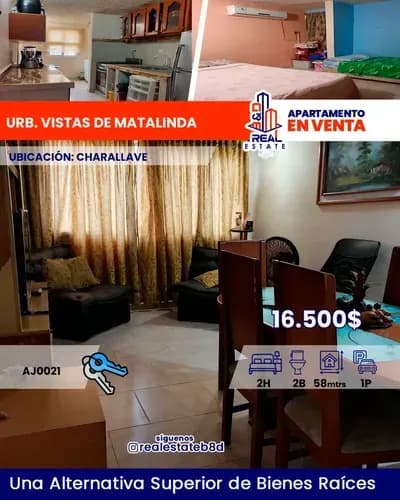 Apartamento En Venta Urb. Vistas De Matalinda - Charallave