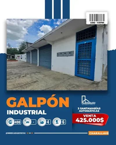 Galpón En Venta En Alvarenga. Charallave
