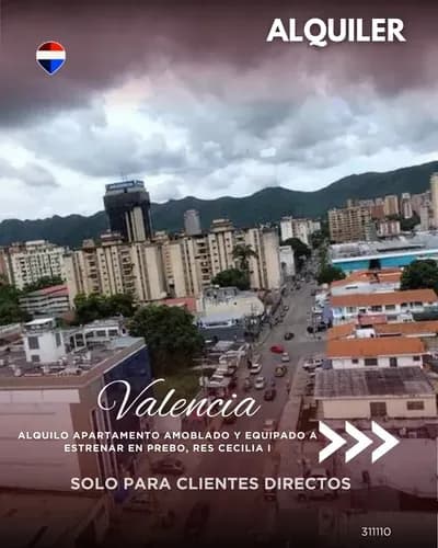 Alquilo Apartamento Amoblado Y Equipado A Estrenar En Prebo, Res Cecilia I 311110 Solo Clientes Directos