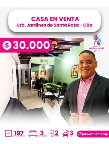 Casa En Venta Jardines De Santa Rosa - Cúa.
