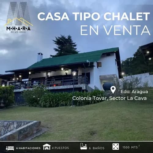 Casa Tipo Chalet En Venta En La Colonia Tovar Sector La Cava Estado Aragua A Cinco Minutos Del Casco Colonial