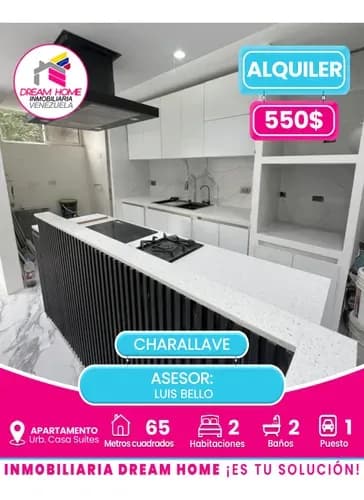 Apartamento En Alquiler Urb. Casa Suites - Charallave
