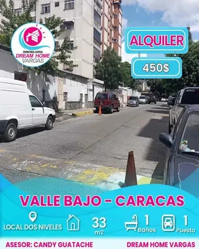 Local Dos Niveles Con Anexo En Alquiler Valle Bajo Caracas