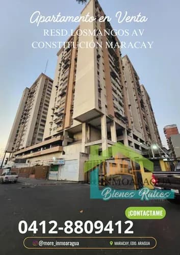 Vendó Apartamento/res Los Mangos Av Constitución Maracay/ Mh7267