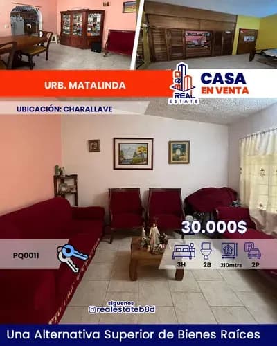 Casa En Venta Urb. Matalinda / Charallave.