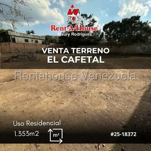 En Venta Terreno Totalmente Plano En El Cafetal Mr 25-18372