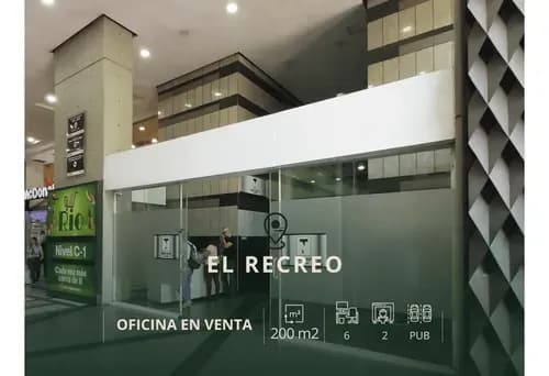 El Recreo. Venta Oficina 200mt2. Torre Norte