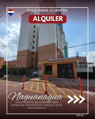 Apartamento En Alquiler Semi Amoblado Residencias Tazajal Suite Naguanagua 29948