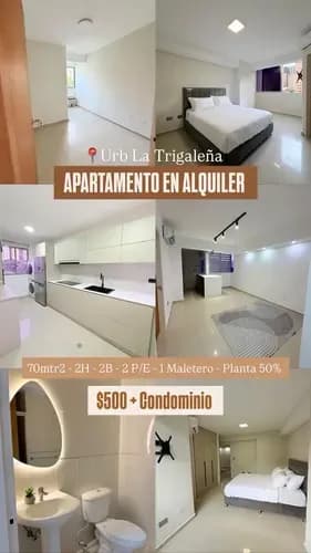 Apartamento En Residencias Aria La Trigaleña