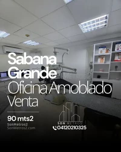 Oficina Amoblada Para Clínica Odontológica Venta Fondo De Comercio Negociable. Sabana Grande 90 Mts2. Sonmetros2
