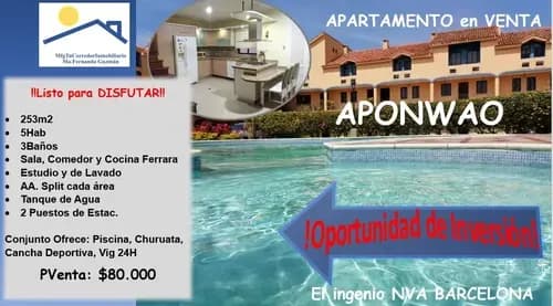 Venta Apartamento Conjunto Parque Residencial Aponwao Barcelona
