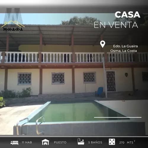 Casa En Venta En Osma, La Guaira.