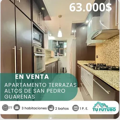En Venta Apartamento Urb Terrazas Altos De San Pedro Guarenas