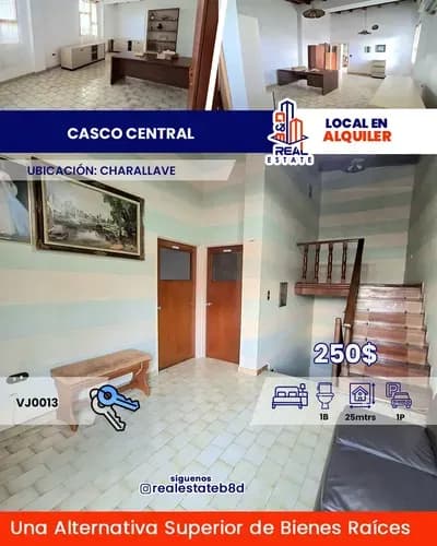 Oficina Alquiler Casco Central De Charallave