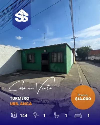 Código: C. V-002 Inmobilia Ss - Oferta Inmobiliaria Ideal Para Pareja De Recién Casados! Casa En Urb. Anca De 144 M2 Con Pozo De Agua Privado, Ubicada En Turmero, Estado Aragua.