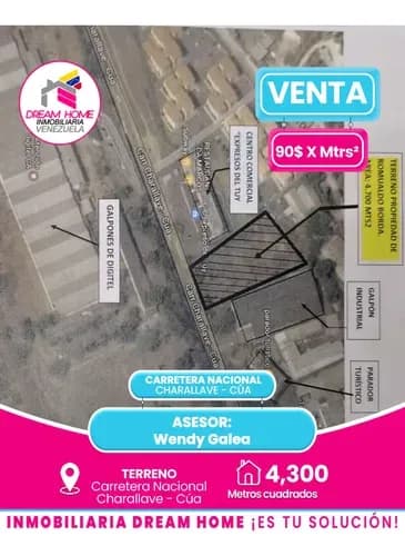Terreno En Venta Carretera Nacional Charallave Cúa