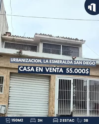 Venta Casa En La Urbanización En La Esmeralda, San Diego, Carabobo