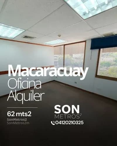 Oficina Alquiler Macaracuay 62 Mts2. Sonmetros2