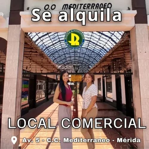 Se Alquila Local Comercial Cc Mediterraneo Merida - Ve