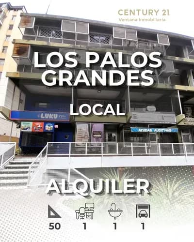 Alquiler De Local Comercial A Pie De Calle, Los Palos Grandes Caracas