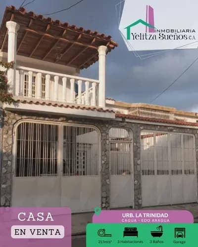 Casa En Venta En La Urb. La Trinidad Cagua