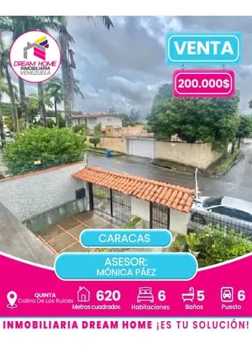 Casa En Venta Urb. Colinas De Los Ruices Caracas