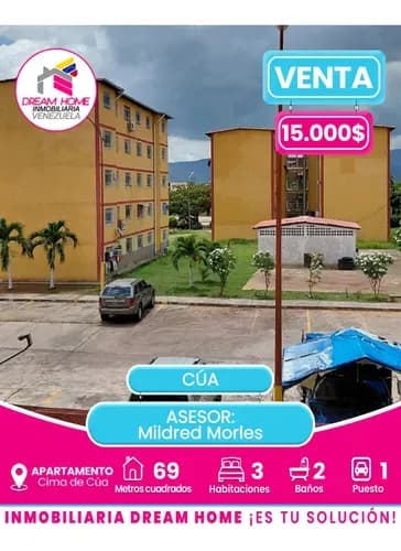 Apartamento En Venta Cima De Cúa - Cúa