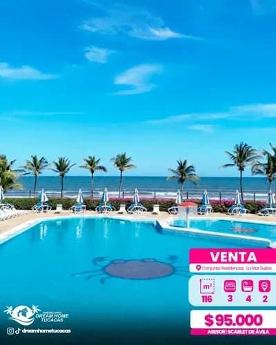 Venta Apartamento Impecable En Conjunto Residencial, La Mar Suites.