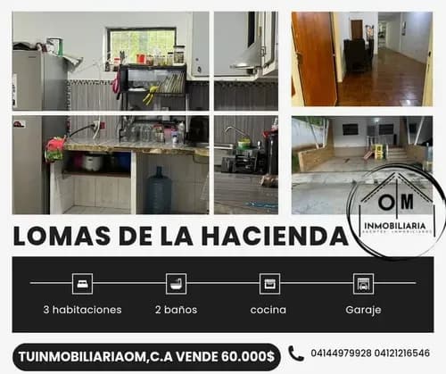 Tu Inmobiliariaom, C.a Vende Propiedad En San Diego - Lomas De La Hacienda Descripción 120mst2 De Construcción 3 Habitaciones.. 2 Baño.. Cocina.. Sala-comedor Estacionamiento 1 Anexo