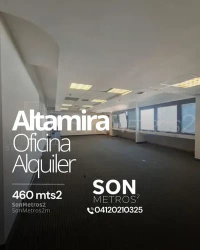 Oficina Alquiler Altamira 460 Mts2. Sonmetros2oficina Alquiler Altamira 460 Mts2. Sonmetros2