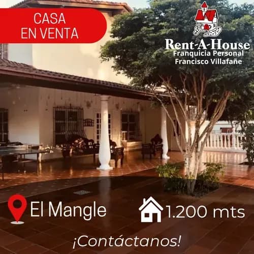 En Venta Amplia Y Hermosa Casa Con Bello Jardín Ubicada En El Mangle #23-17347 Cv