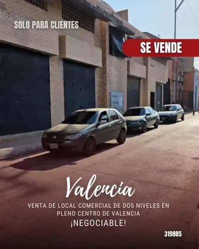 Venta De Local Comercial De Dos Niveles En Pleno Centro De Valencia ¡negociable! 319885