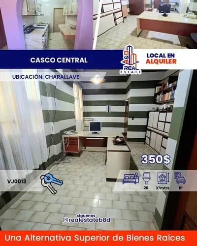 Oficina Alquiler Casco Central De Charallave