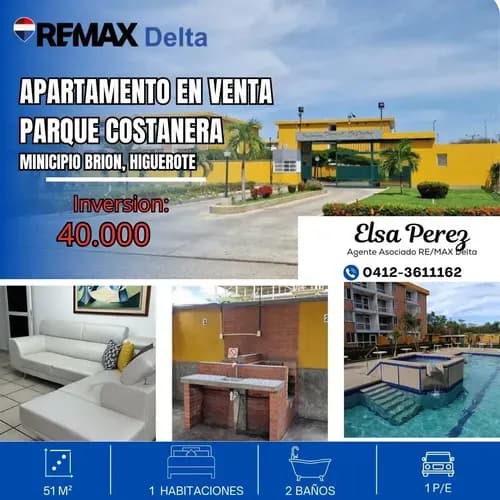 Apartamento En Venta Parque Costanera Higuerote. Codigo Re/max 316534.