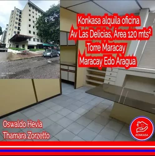 Konkasa Alquila Oficina En La Urb El Bosque, Torre Maracay, Av Las Delicias. Maracay Edo Aragua